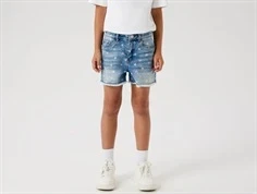 Name It shorts medium blå denim med hjerter